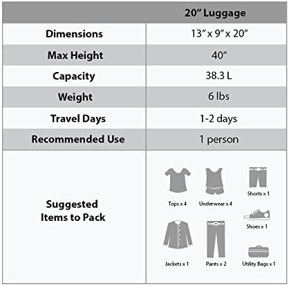 Rockland Safari Hardside Spinner Wheel Luggage, Magenta Leopard, Carry-On 20-Inch - Image 3